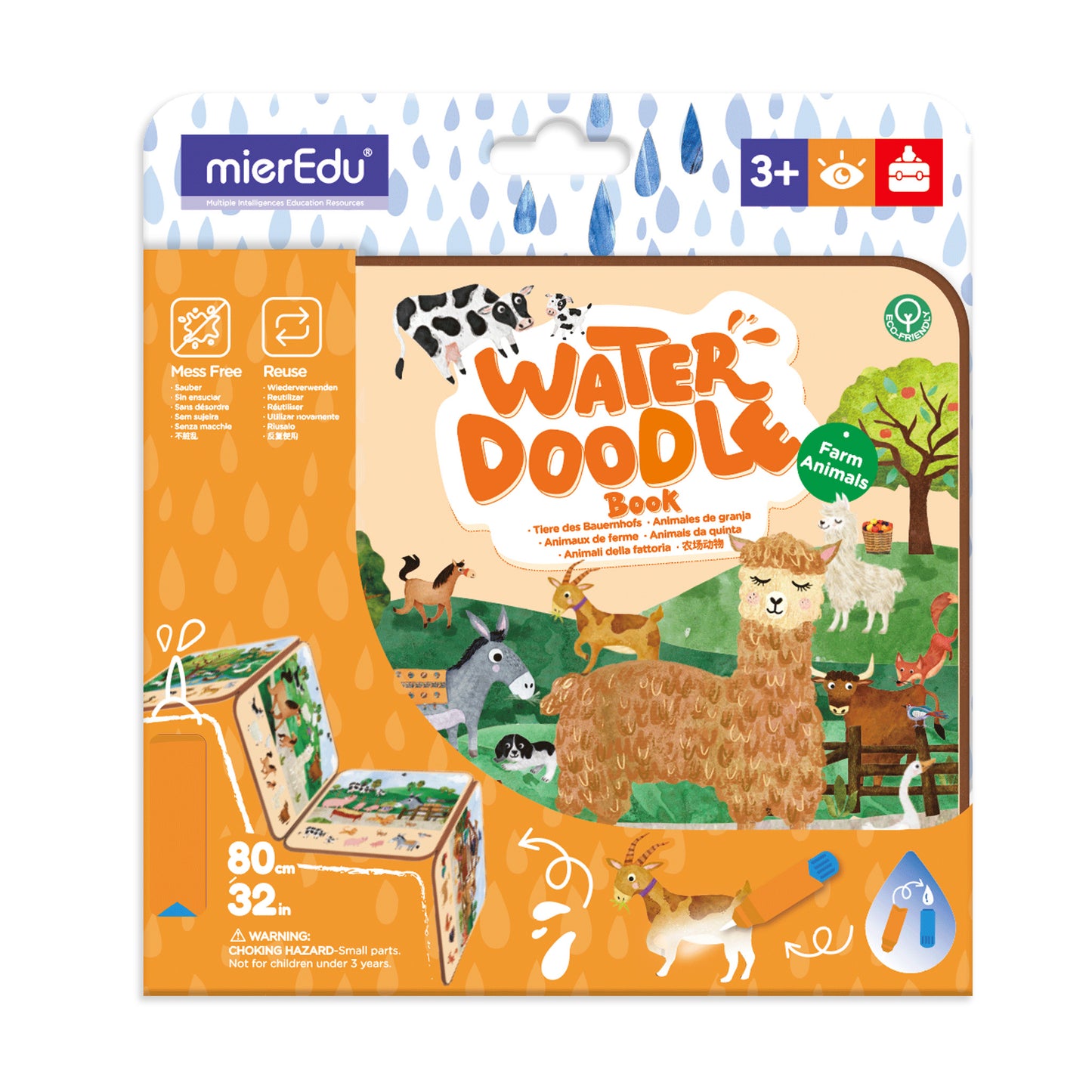 Wassermalbuch – Tiere auf dem Bauernhof