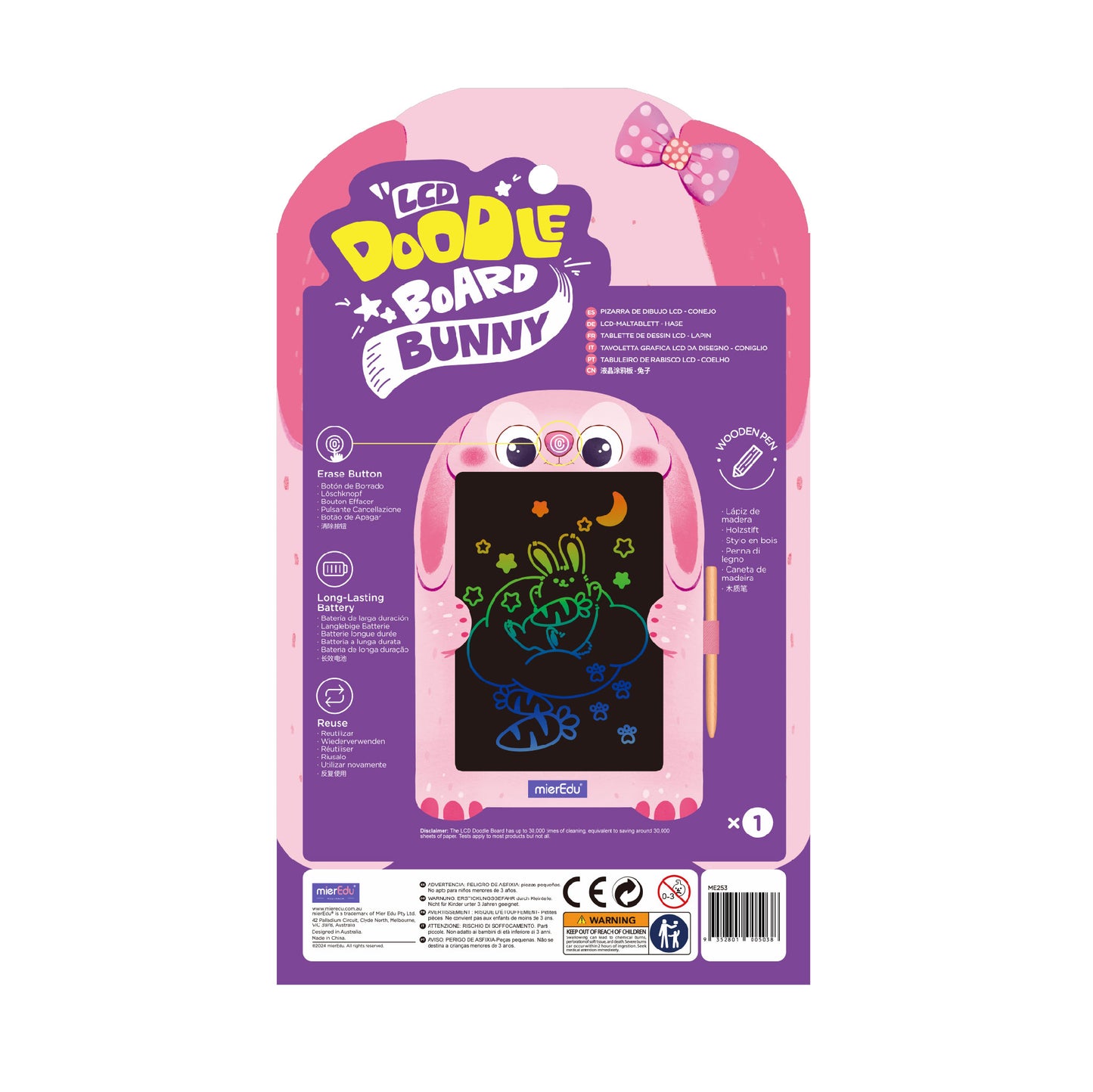 LCD Tablet (aus Karton) - Kaninchen