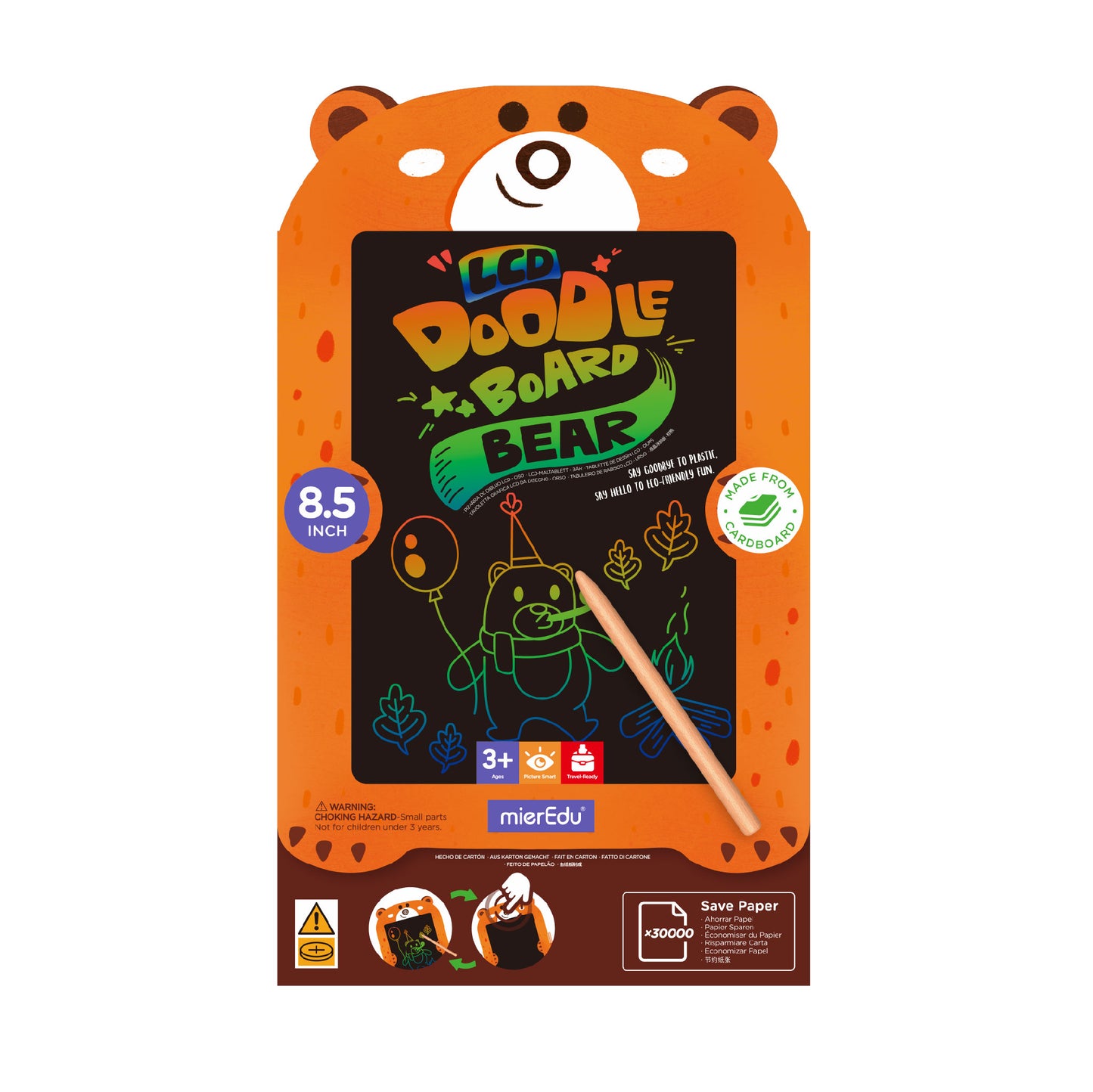 LCD Tablet (aus Karton) -Bär