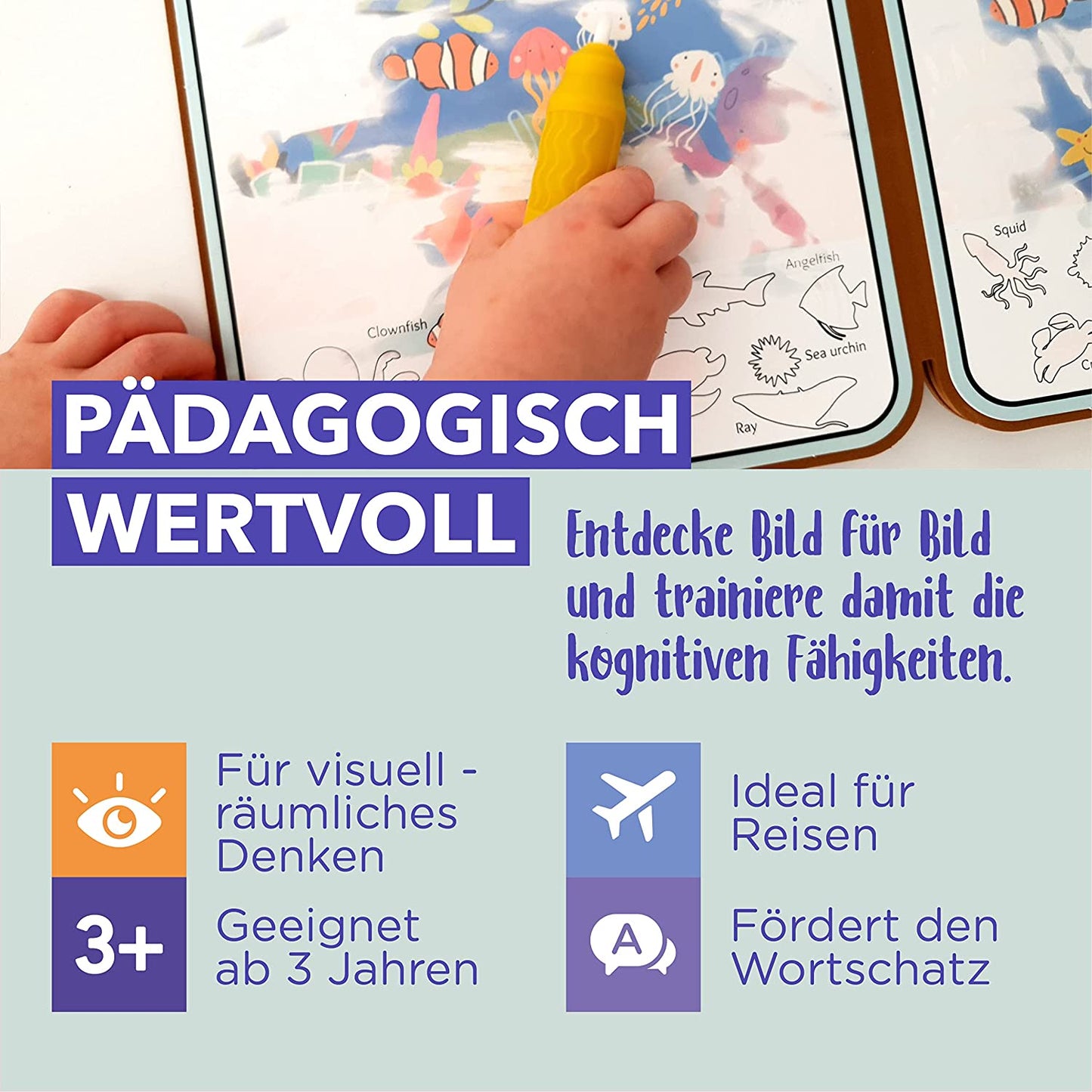 Wassermalbuch – Meereswelt