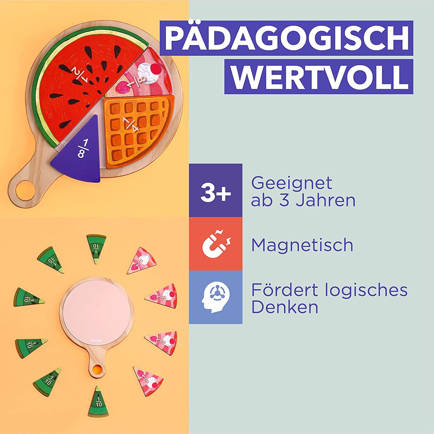 Leckereien Brüche-Spiel