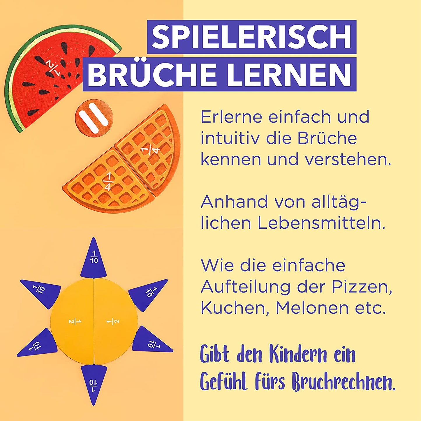 Leckereien Brüche-Spiel