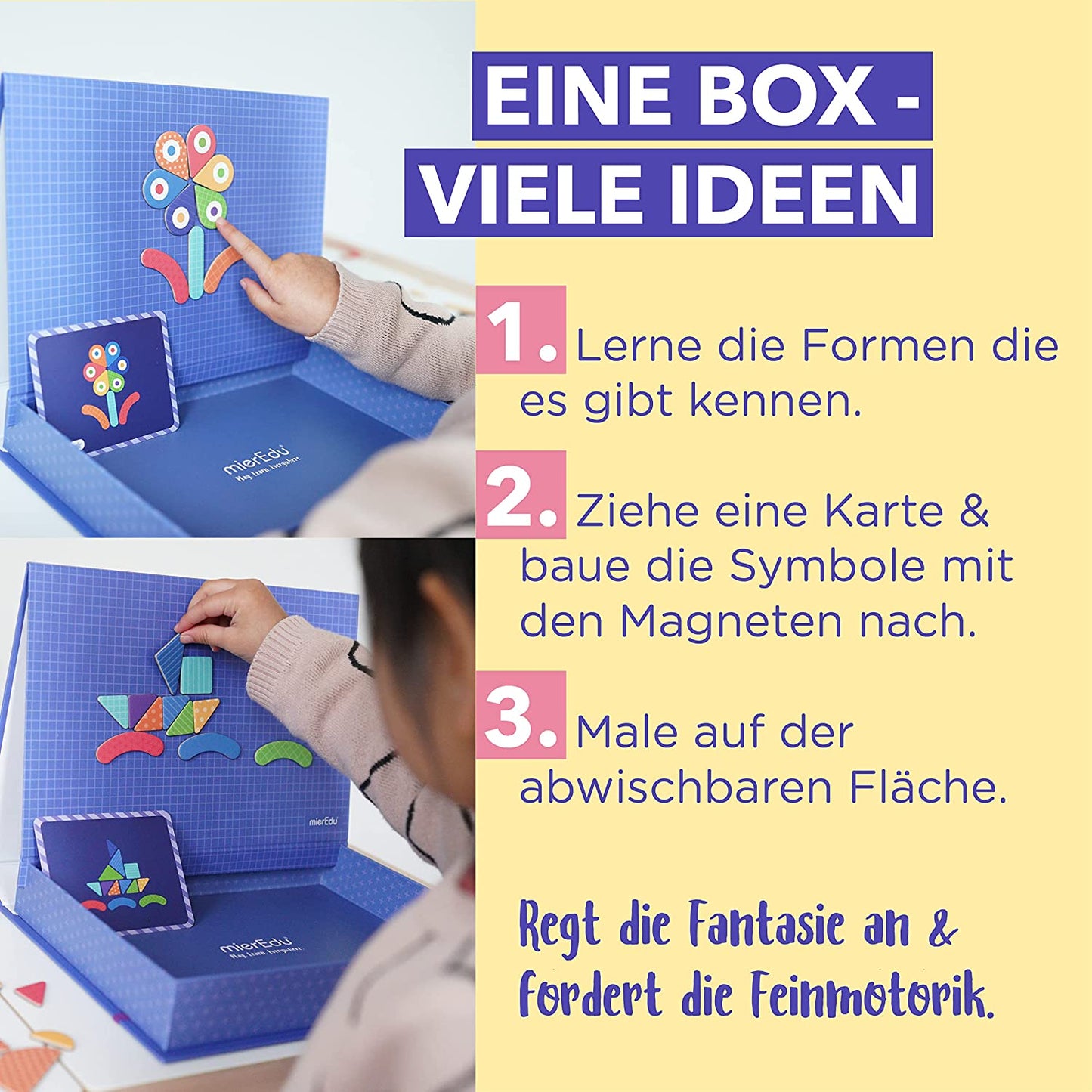 Kreative Magnetspielbox – Formen