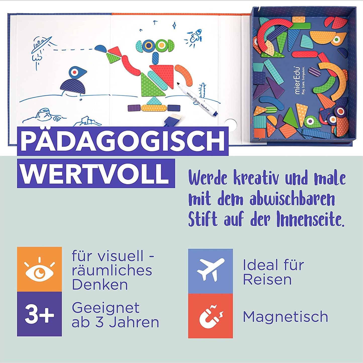 Kreative Magnetspielbox – Formen