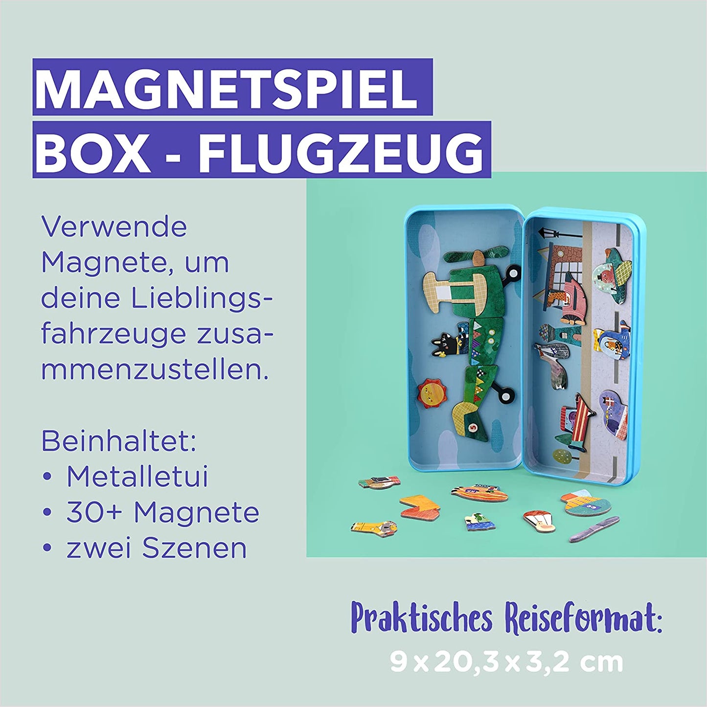Reise-Magnetspielbox – Flugzeug