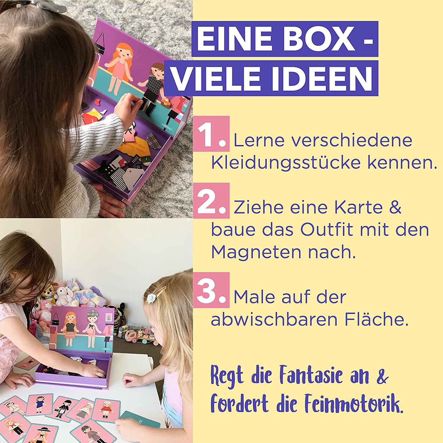Kreative Magnetspielbox – Verkleiden