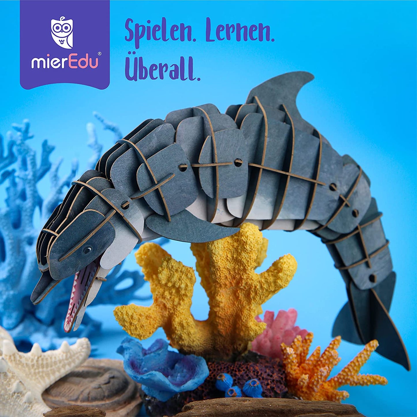 Bewegliches Eco 3D Puzzle – Delfin