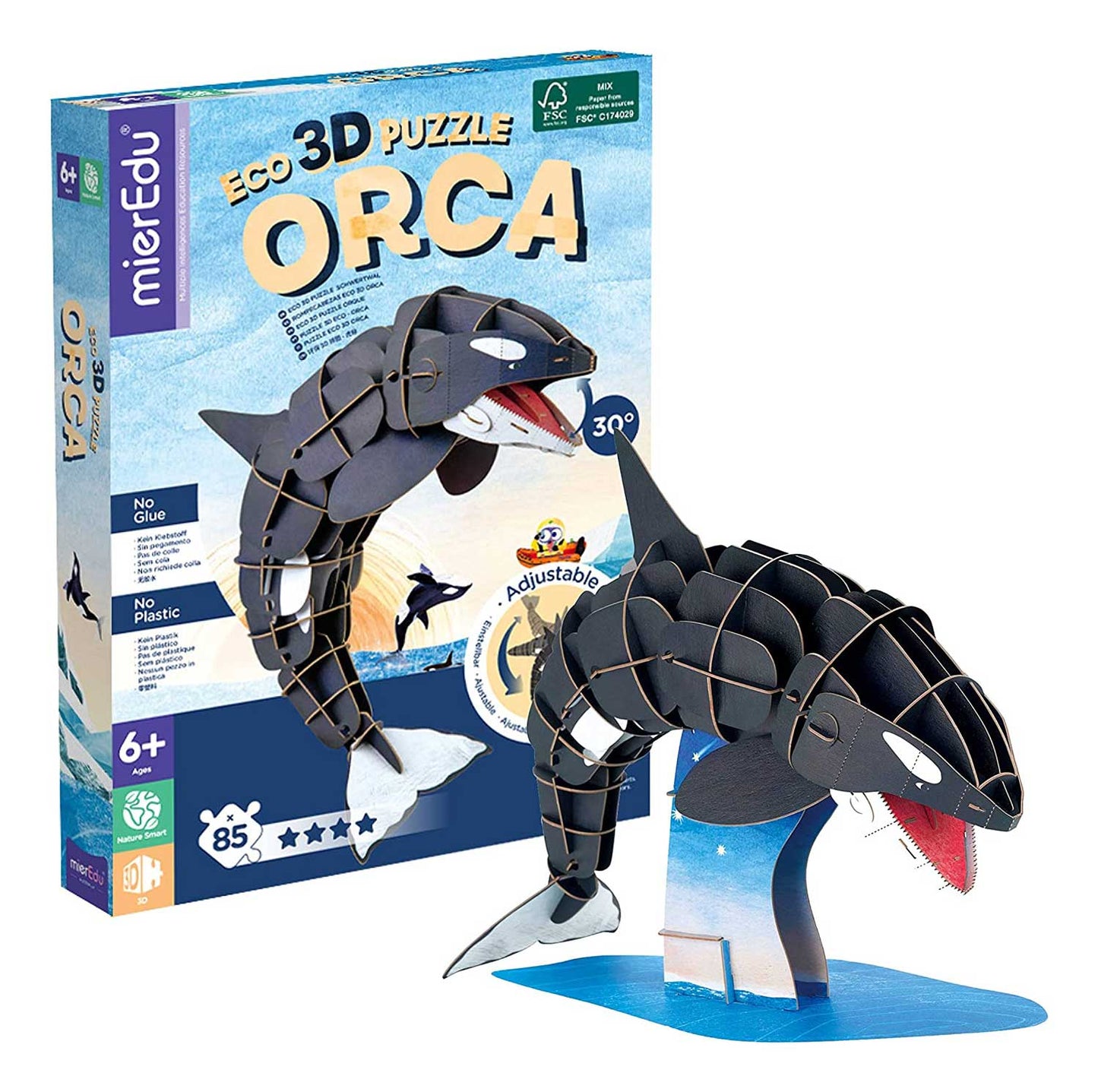 Bewegliches Eco 3D Puzzle – Orca