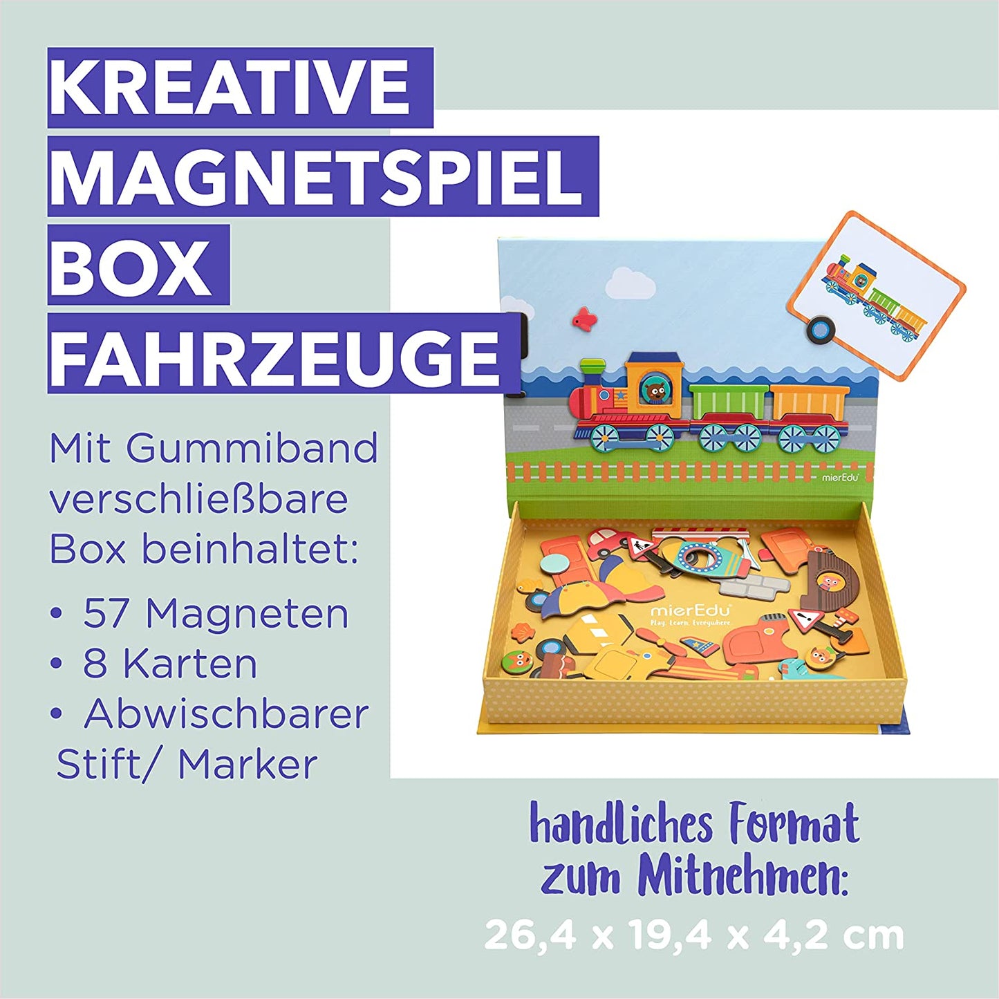 Kreative Magnetspielbox – Fahrzeuge