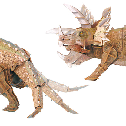 Bewegliches Eco 3D Puzzle – Triceratops