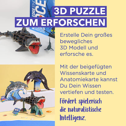 Bewegliches Eco 3D Puzzle – Weißer Hai